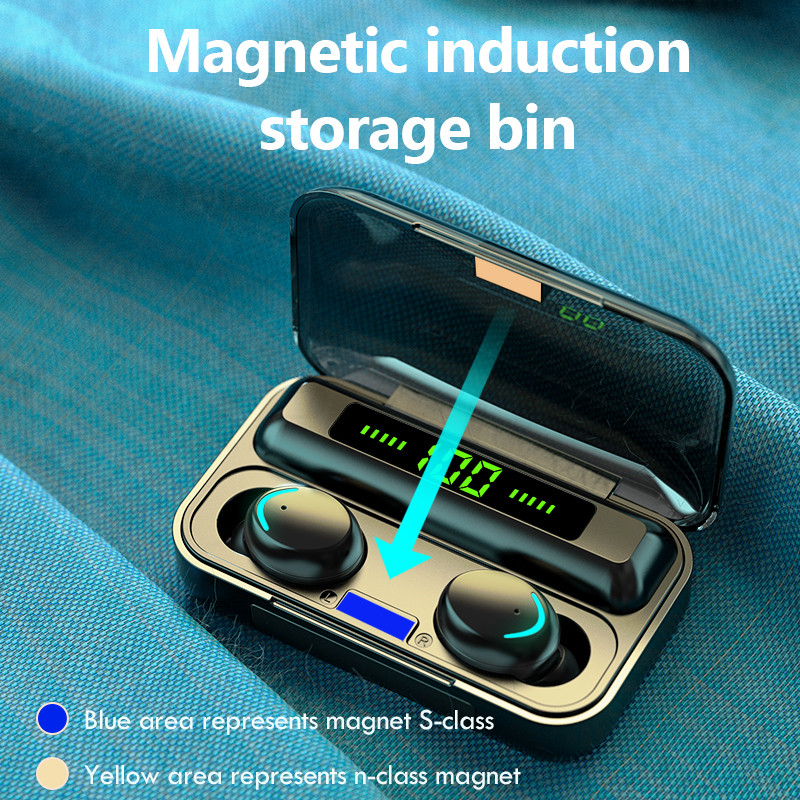 TWS Bluetooth 5.0 slúchadlá 2200mAh nabíjací box bezdrôtové slúchadlá 9D stereo športové vodotesné slúchadlá do uší s mikrofónom