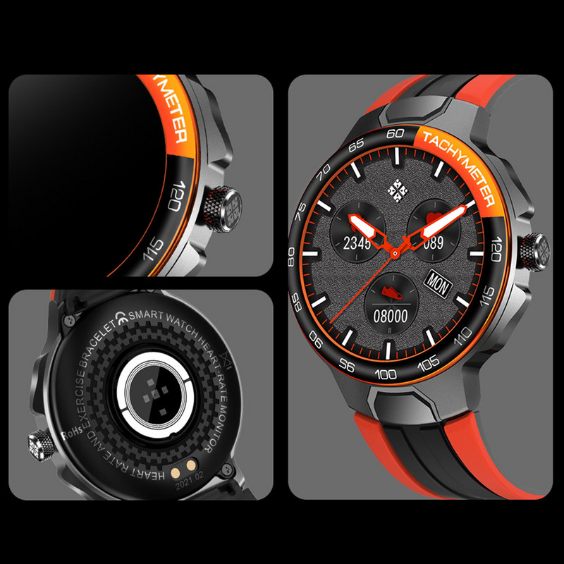 Νέο Bluetooth 5.0 Smart Watch Men IP68 Waterproof 24 Exercise Modes E-15 Smartwatch Γυναικεία παρακολούθηση καρδιακού ρυθμού για Android Ios
