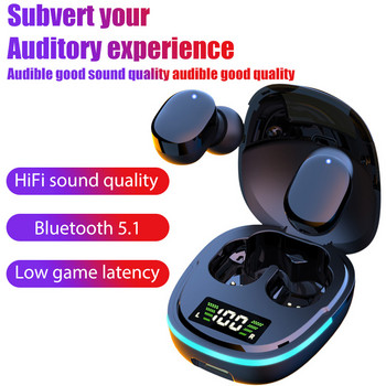 TWS G9S Безжични слушалки Bluetooth 5.1 Слушалки HiFi Sound Слушалки Водоустойчиви шумопотискащи Спортни слушалки с микрофон