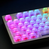 104 prozirne prazne prozirne kapice tipki OEM profil ABS kapica tipki za Mx Switch Mehanička gaming tipkovnica s pozadinskim osvjetljenjem RGB prilagođena kapica tipki