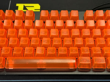 104 Διαφανές κενό καθαρά πλήκτρα Προφίλ OEM ABS KeyCap For Mx Switch Μηχανικό πληκτρολόγιο παιχνιδιών με οπίσθιο φωτισμό RGB προσαρμοσμένο καπάκι πλήκτρων