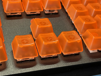 104 Διαφανές κενό καθαρά πλήκτρα Προφίλ OEM ABS KeyCap For Mx Switch Μηχανικό πληκτρολόγιο παιχνιδιών με οπίσθιο φωτισμό RGB προσαρμοσμένο καπάκι πλήκτρων