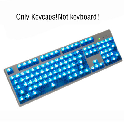 104 prozirne prazne prozirne kapice tipki OEM profil ABS kapica tipki za Mx Switch Mehanička gaming tipkovnica s pozadinskim osvjetljenjem RGB prilagođena kapica tipki