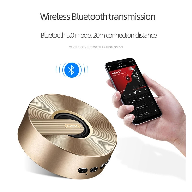 Liqin S1 2021 Mini új Bluetooth hangszóró Voice Player Lock and Load Spray Bluetooth 5.0 beépített lítium akkumulátor