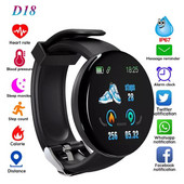 D18 Pro Pametni sat Bluetooth Fitness Tracker Sportski monitor otkucaja srca Vodootporna krv Ženska modna narukvica za Android IOS