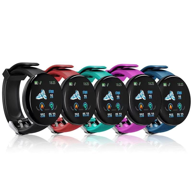 D18 Pro Pametni sat Bluetooth Fitness Tracker Sportski monitor otkucaja srca Vodootporna krv Ženska modna narukvica za Android IOS