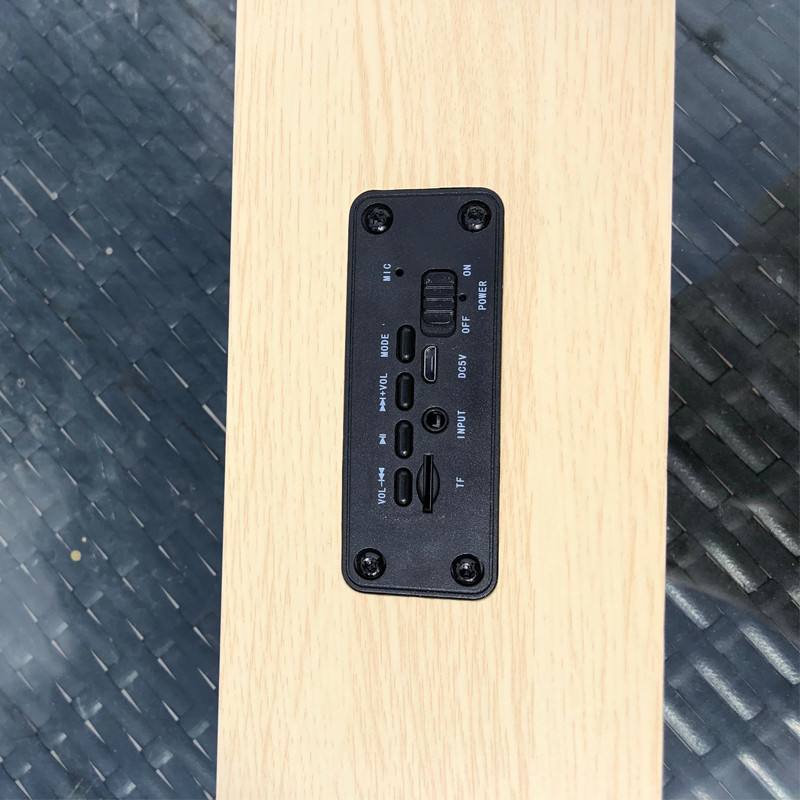 Bluetooth zvučnik velike snage Drveni zvučni sustav za budilicu Super Bass Subwoofer s FM radiom TF AUX USB za zvučnik za računala