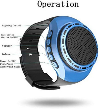 Νέο πολυλειτουργικό ασύρματο ασύρματο ρολόι ηχείο καρπού φορητό φορητό μίνι αθλητικό ασύρματο υπογούφερ Bluetooth αδιάβροχο ηχείο