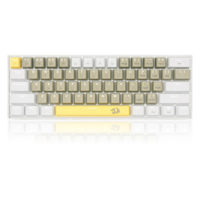 Redragon K606 USB mini mechanická herná klávesnica hnedý spínač 61 klávesov káblový odnímateľný kábel, prenosná na cesty