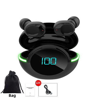 Bezvadu austiņas 5.1 Bluetooth austiņas HIFI Lossless Sound Austiņas Sports Mini TWS Austiņas iphone XS Max Xiaomi tālruņiem