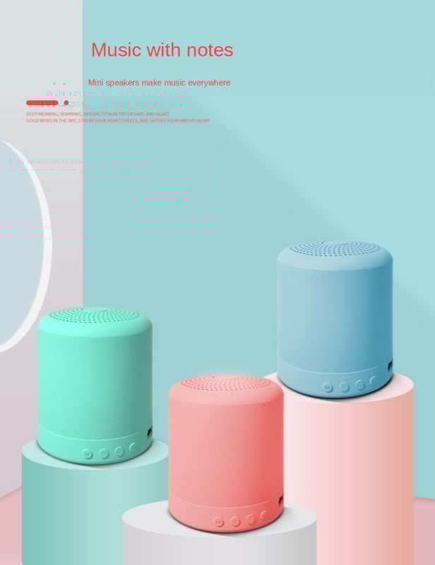 Viacfarebné bezdrôtové prenosné subwooferové reproduktory A11, mini Bluetooth kompatibilný malý stereo hudobný reproduktor pre mobilné telefóny