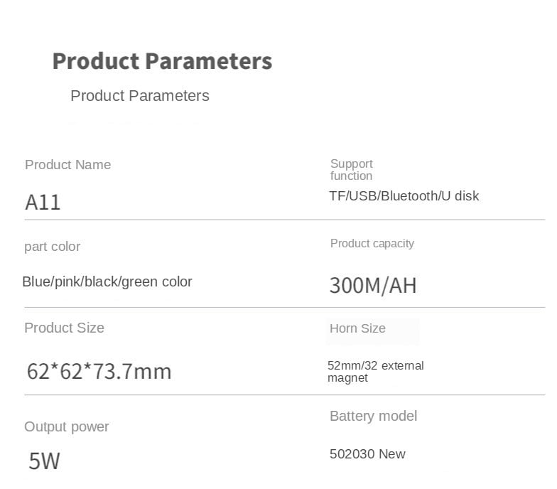 Viacfarebné bezdrôtové prenosné subwooferové reproduktory A11, mini Bluetooth kompatibilný malý stereo hudobný reproduktor pre mobilné telefóny