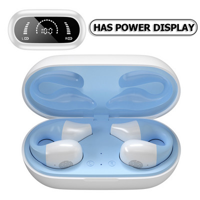 TWS Bežične slušalice Bluetooth 5.2 Bone Conduction Slušalice Dizajn štipaljke za uho Kontrola na dodir LED Slušalice Sportske slušalice