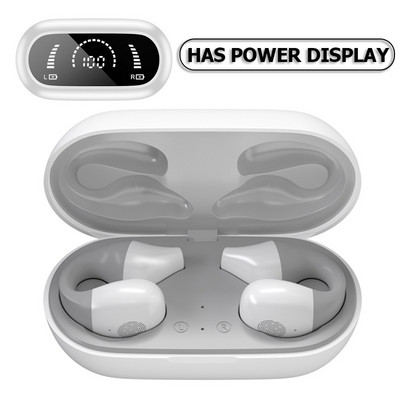 TWS Bežične slušalice Bluetooth 5.2 Bone Conduction Slušalice Dizajn štipaljke za uho Kontrola na dodir LED Slušalice Sportske slušalice