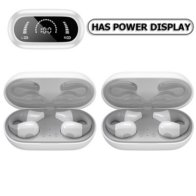 TWS Bežične slušalice Bluetooth 5.2 Bone Conduction Slušalice Dizajn štipaljke za uho Kontrola na dodir LED Slušalice Sportske slušalice