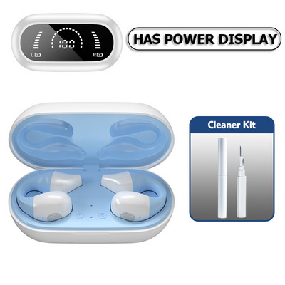 TWS Bežične slušalice Bluetooth 5.2 Bone Conduction Slušalice Dizajn štipaljke za uho Kontrola na dodir LED Slušalice Sportske slušalice