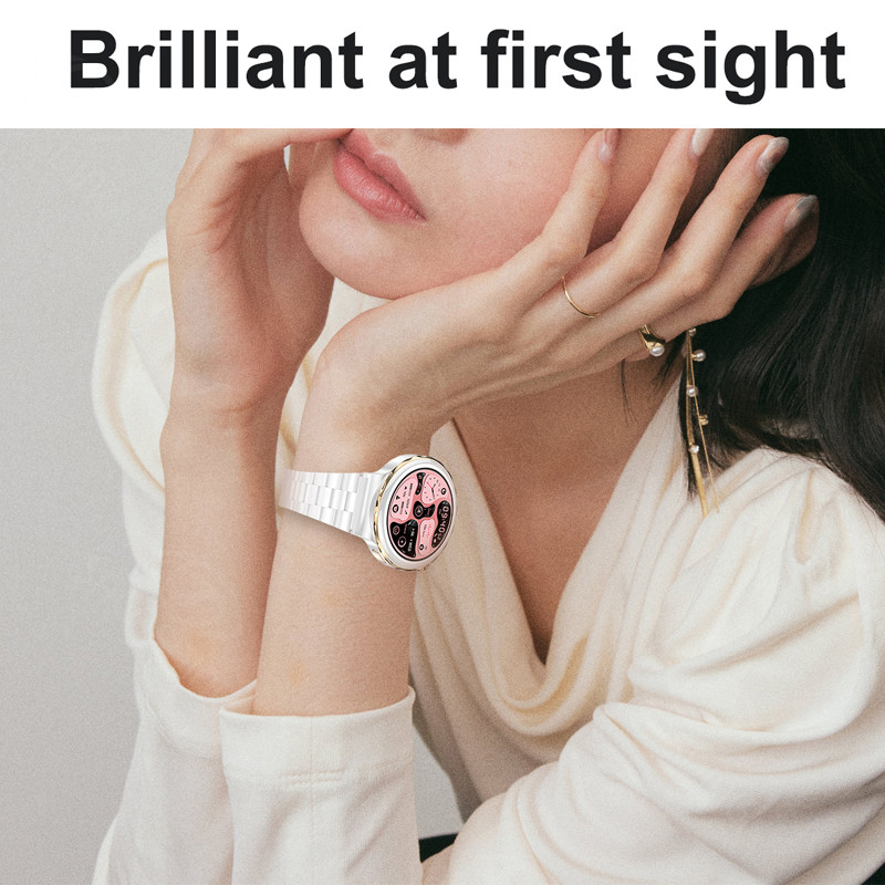 2022 Bluetooth poziv NFC pametni sat za žene 1,32 inča 390*390 HD zaslon ženski pametni sat za mjerenje otkucaja srca krvni tlak Glazba