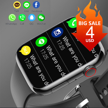 2022 Нов смарт часовник Full Touch 2,0 инчов голям екран Calling Smartwatch Multi-sport Modes Часовници за Iphone Xiaomi Huawei IWO