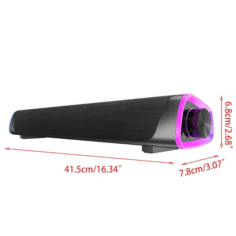 3D Surround Soundbar 5.0 Juhtmega arvutikõlarid Stereo-subwooferi heliriba sülearvutitele, teatriteleritele