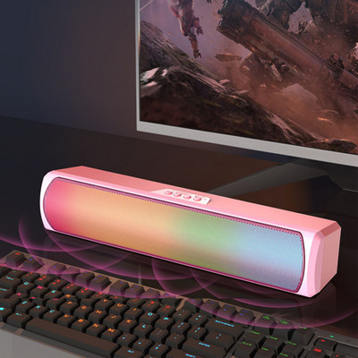 Nešiojamas „Bluetooth“ garsiakalbis Galingi „Bluetooth“ garsiakalbiai „Soundbar“, skirta kompiuteriniam mobiliajam telefonui HIFI muzikos žaidimų grotuvas