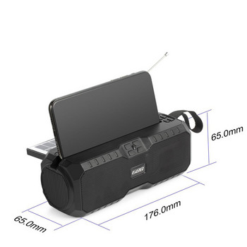 2022 Νέο Solar Bluetooth Speaker Εξωτερική Επαναφορτιζόμενη κάρτα εκπομπής ραδιοφώνου μικρό ηχείο