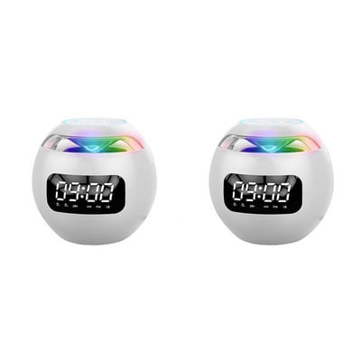 Mini Bluetooth prijenosni zvučnik s LED svjetlom FM radio zvučnici Budilica Timer HIFI TFCard Music Player Bas Sound Box