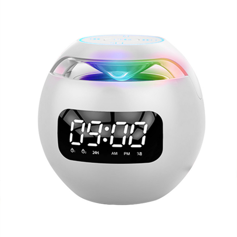 Mini Bluetooth prijenosni zvučnik s LED svjetlom FM radio zvučnici Budilica Timer HIFI TFCard Music Player Bas Sound Box