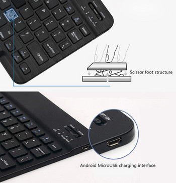 Розова безжична Bluetooth клавиатура и мишка Мини клавиатура Английска клавиатура за таблет IOS Android IPhone Ipad клавиатура