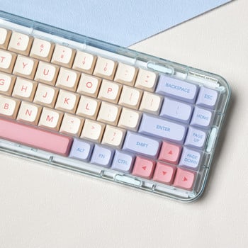 Marshmallow 132 Keys Keycaps PBT Dye Sublimation XDA Profile For MX Switch Fit 61/64/68/87/96/104/108 Keyboard XDA Keycaps