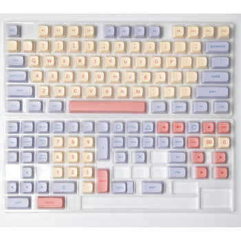 Marshmallow 132 Keys Keycaps PBT Dye Sublimation XDA Profile For MX Switch Fit 61/64/68/87/96/104/108 Keyboard XDA Keycaps