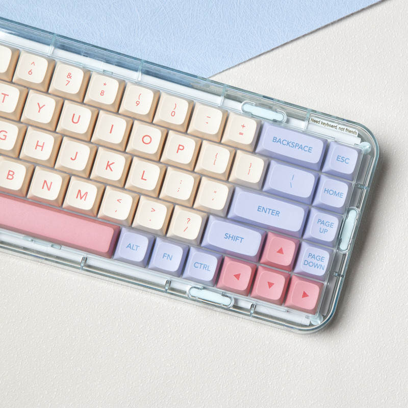 Marshmallow 132 Keys Keycaps PBT Dye Sublimation XDA Profile For MX Switch Fit 61/64/68/87/96/104/108 Keyboard XDA Keycaps
