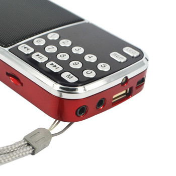 L - 088 Φορητό μίνι ηχείο MP3 αναπαραγωγής ήχου με υποστήριξη φακού TF FM Ραδιόφωνο Επαναφορτιζόμενο BL - 5C Καλώδια φόρτισης μπαταρίας
