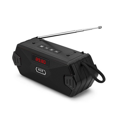 2021 Nou difuzor portabil fără fir V5.0 Radio FM compatibil Bluetooth Difuzor de bas de exterior Subwoofer TF USB Difuzoare pe coloană