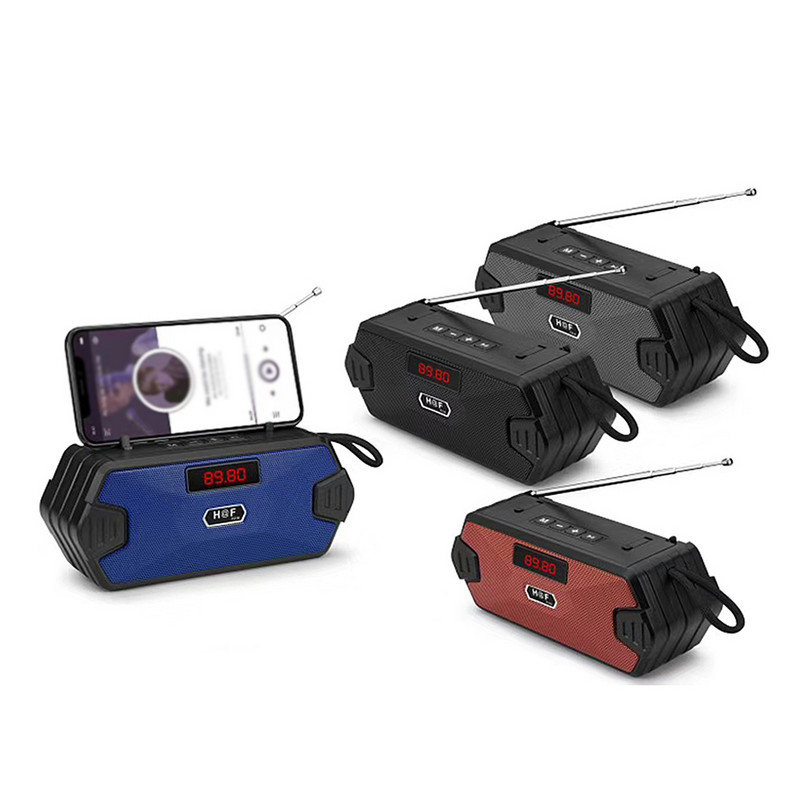 2021 Nou difuzor portabil fără fir V5.0 Radio FM compatibil Bluetooth Difuzor de bas de exterior Subwoofer TF USB Difuzoare pe coloană