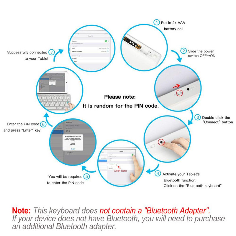 Ултратънка ивритска Bluetooth клавиатура Израелска безжична клавиатура Нисък шум Съвместима за iOS iPad Android Таблети Windows