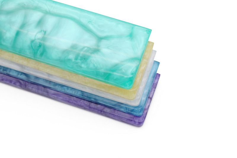 LOOP Resin Naslon za zapešće Ručno izrađeno zapešće s gumenim nožicama za mehaničke tipkovnice gh60 xd60 xd64 60% Poker 87