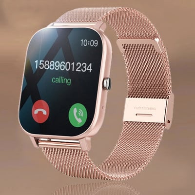 2022 Нови дамски Bluetooth обаждания Смарт часовник Сърдечен ритъм Мониторинг на кръвно налягане Smartatches IP67 Водоустойчив спортен Smartwatch