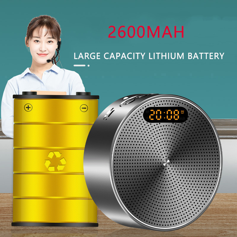 Juhtmevaba megafoni kaasaskantav häälevõimendi õpetaja mikrofoni kõlar 5 W tugi Bluetooth TF-kaardi U-ketta ühendus