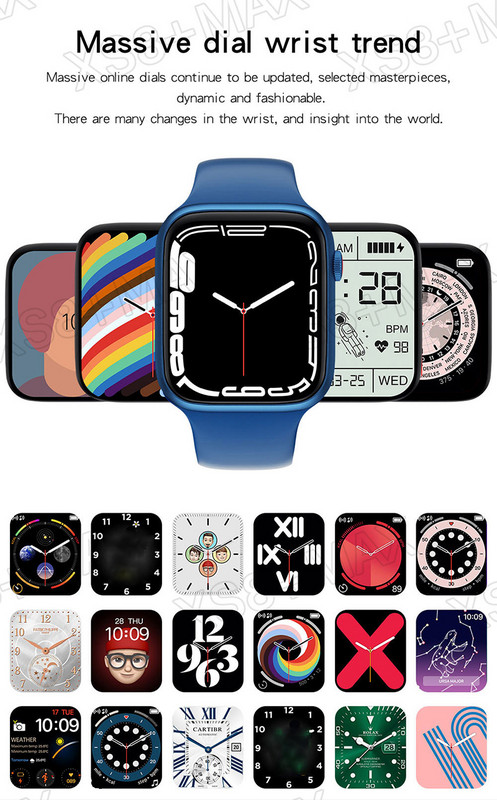 2022 IWO Series 8 Pametni sat XS8 MAX Bluetooth poziv Otkucaji srca Krvni tlak Muškarci Žene Pametni sat za Apple telefon PK X8 I7 W27