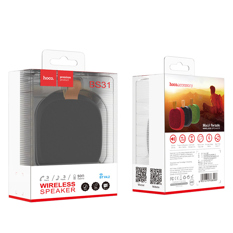 HOCO Prijenosni vanjski bežični Bluetooth zvučnik Sportski zvučnik za iPhone 11 xiaomi Samsung MP4 s TF audio playerom Glazba