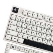 Minimalistički bijelo crni stil PBT tipki za mehaničku tipkovnicu Mx Switch Cherry profil tipke Japanska tipka prilagođena GK61