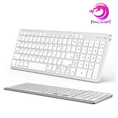 Ultra vékony vezeték nélküli Bluetooth-billentyűzet Mac OS-hez kompatibilis Mac OS/iOS/iPad OS újratölthető billentyűzet MacBook-hoz MacBook