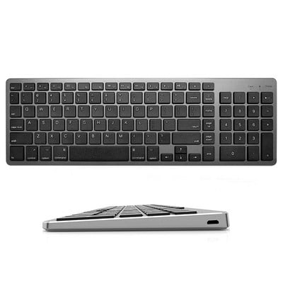 Ultra vékony vezeték nélküli Bluetooth-billentyűzet Mac OS-hez kompatibilis Mac OS/iOS/iPad OS újratölthető billentyűzet MacBook-hoz MacBook