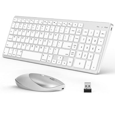 Ultra vékony vezeték nélküli Bluetooth-billentyűzet Mac OS-hez kompatibilis Mac OS/iOS/iPad OS újratölthető billentyűzet MacBook-hoz MacBook