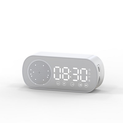 Цифров Bluetooth-съвместим 5.0 високоговорител Безжичен огледален будилник Многофункционален преносим FM радио Музикален будилник