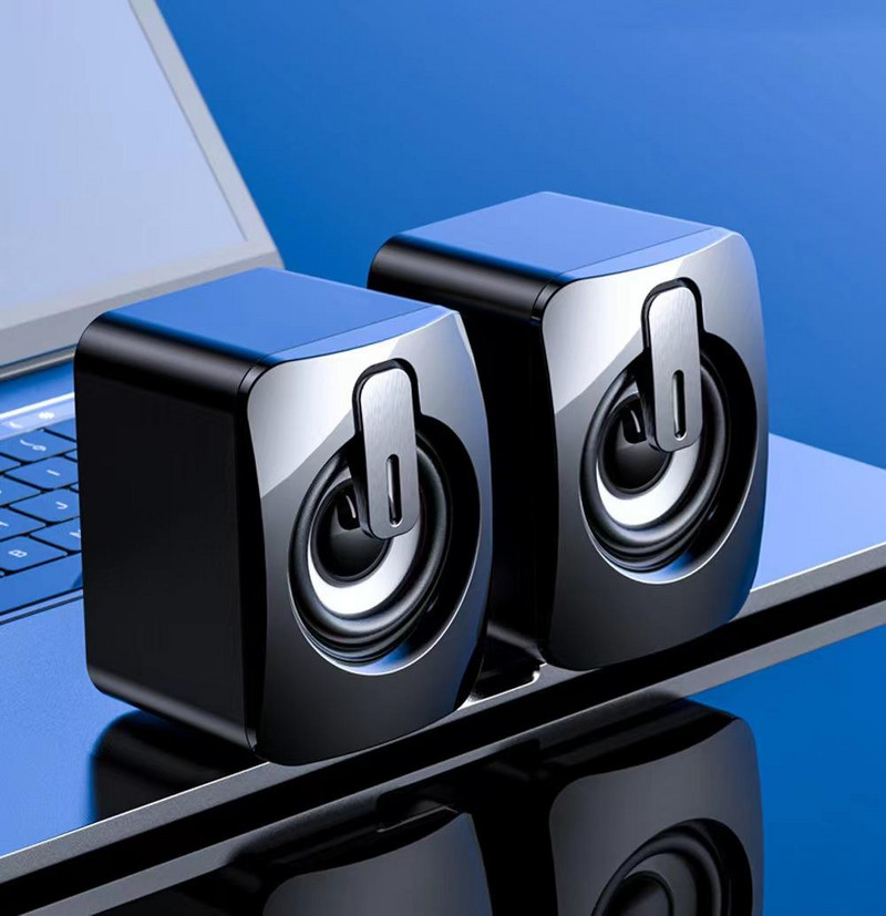 Počítačové reproduktory PC Soundbox HIFI stereo mikrofón Káblový USB Caixa De Som s LED svetlom pre stolný počítač Veľkoobchodný mini prehrávač