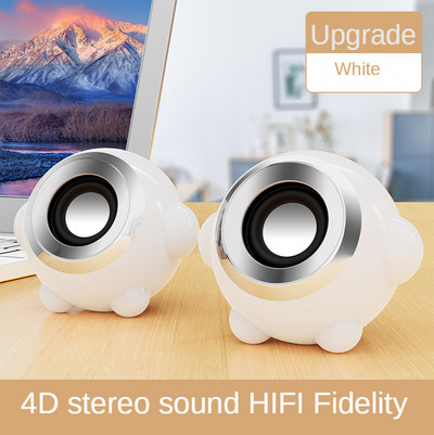 Difuzoare computer Desktop Acasă Notebook cu fir Sunet mic Roz Drăguț Active Multimedia Impact O pereche de subwoofer USB Joc