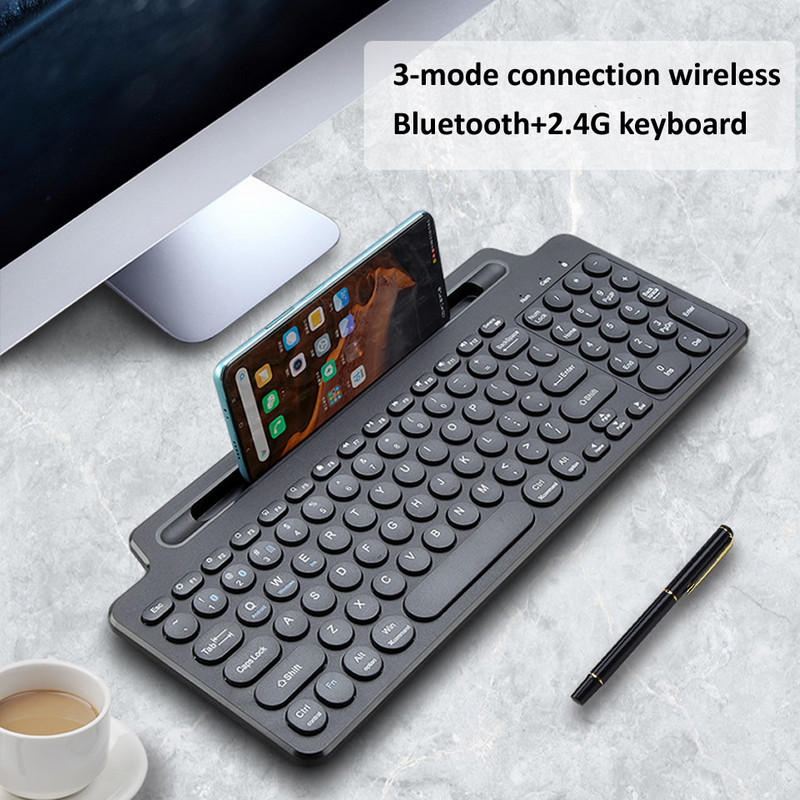Tastatură fără fir Bluetooth 2.4G cu touchpad numeric Slot pentru card de mouse Tastatură numerică pentru Android IOS Desktop Laptop PC TV Box