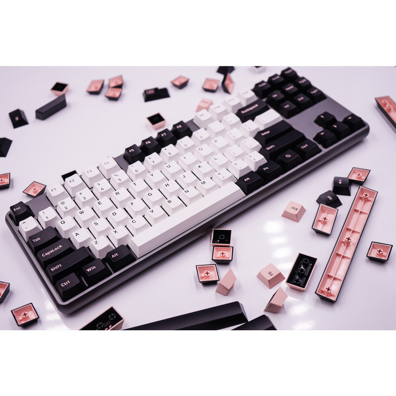 GMKY 160 Olivia Keycaps Cherry Profile DOUBLE SHOT Vastag PBT billentyűsapkák MX Switch mechanikus billentyűzethez
