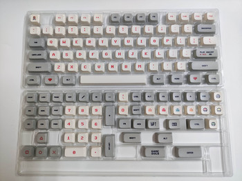 130 клавиша XDA Keycaps за механична игрална клавиатура Retro Gameboy Style PBT Keycap Dye Sublimation Cartoon Key Caps custom GK61